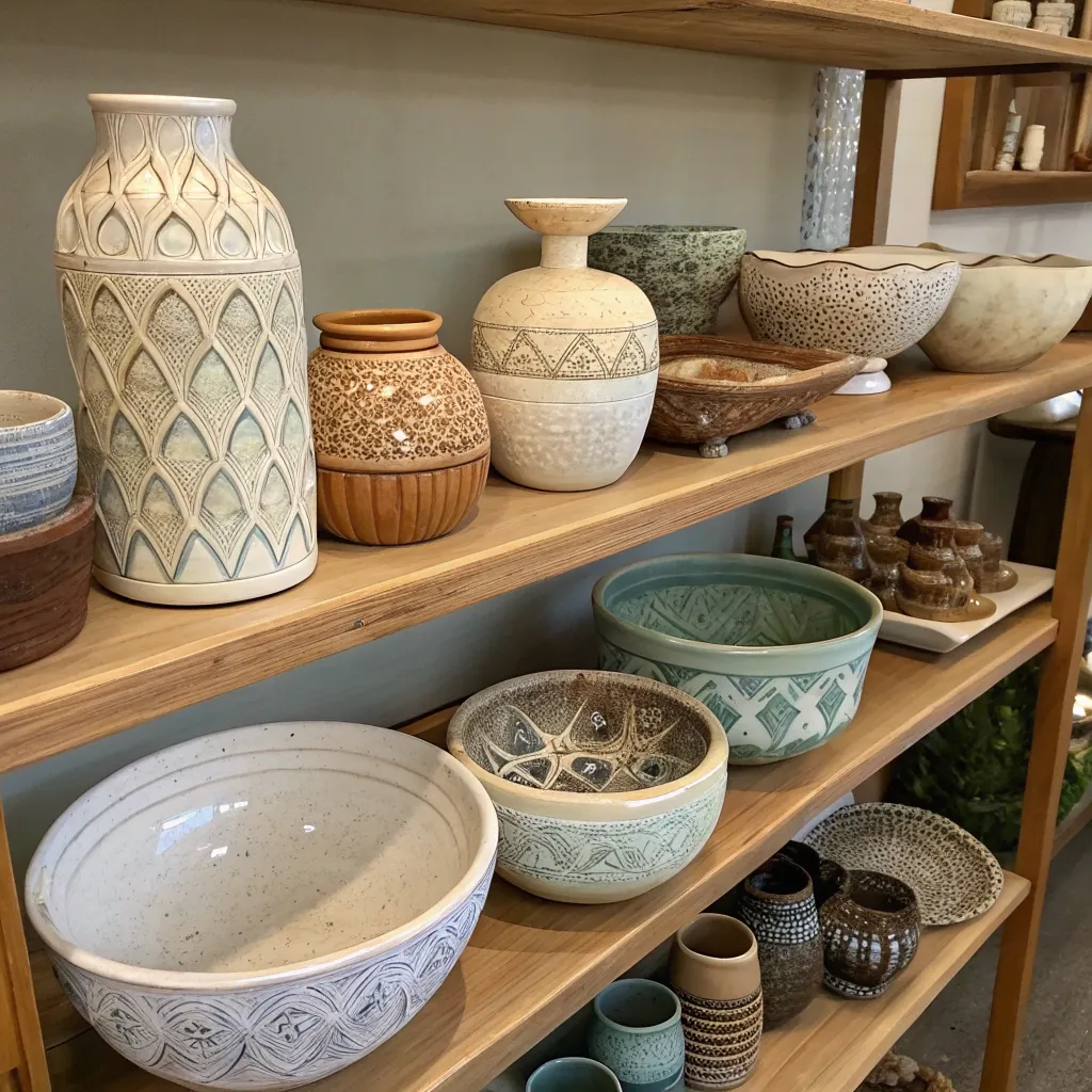 Handmade pottery collection